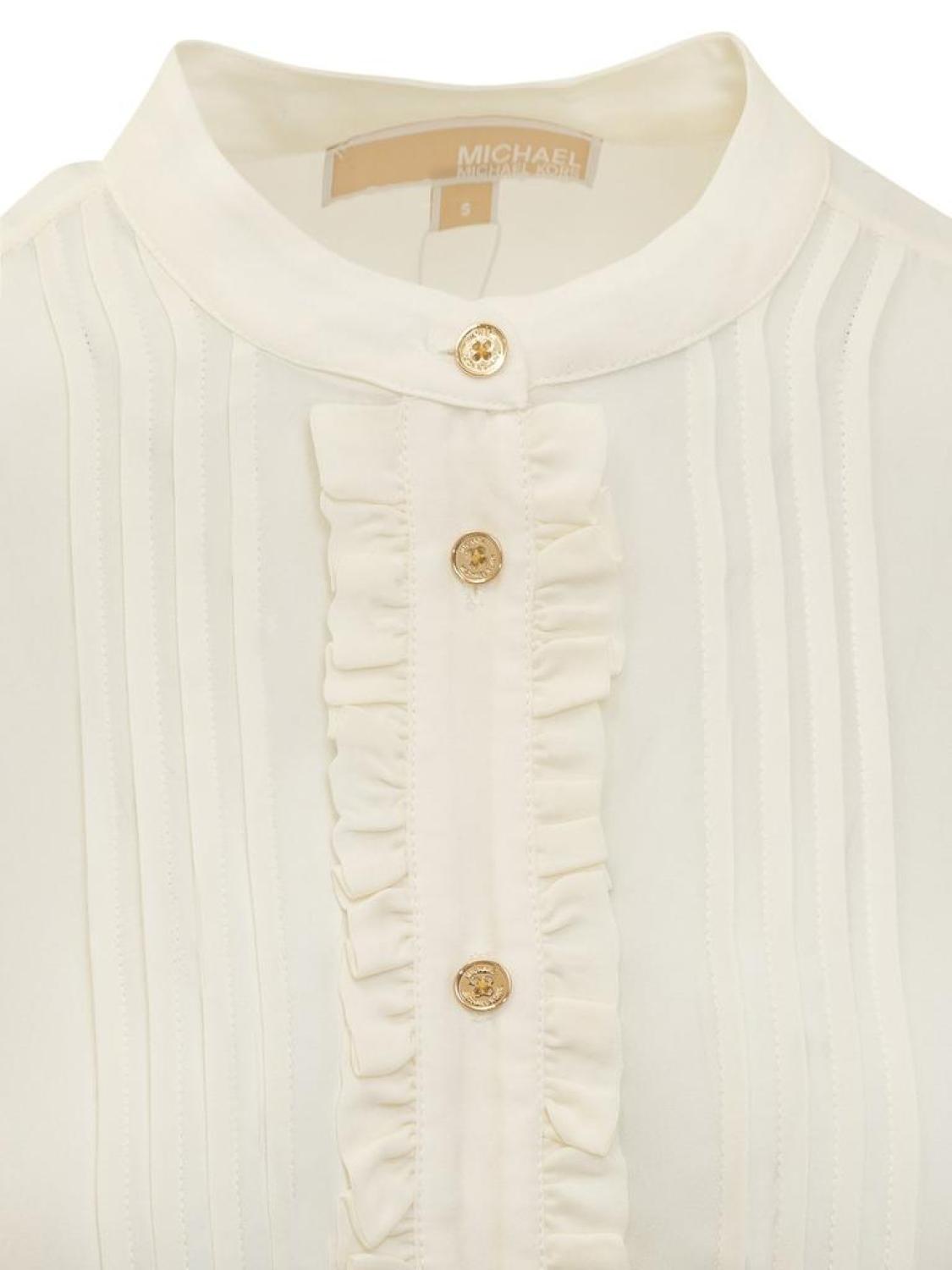 Michael Michael Kors Ruffled Pleated Blouse