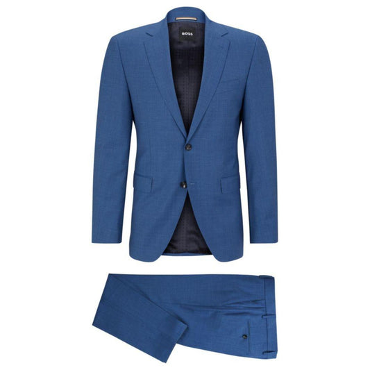 Regular-fit suit in virgin wool with full lining