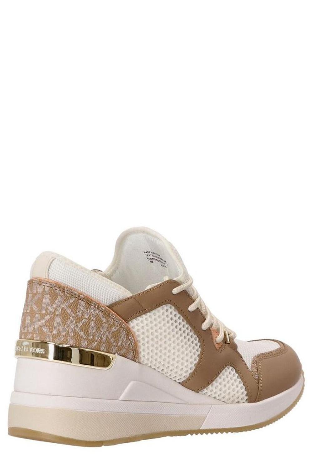 Michael Kors Logo Monogram Lace Up Sneakers