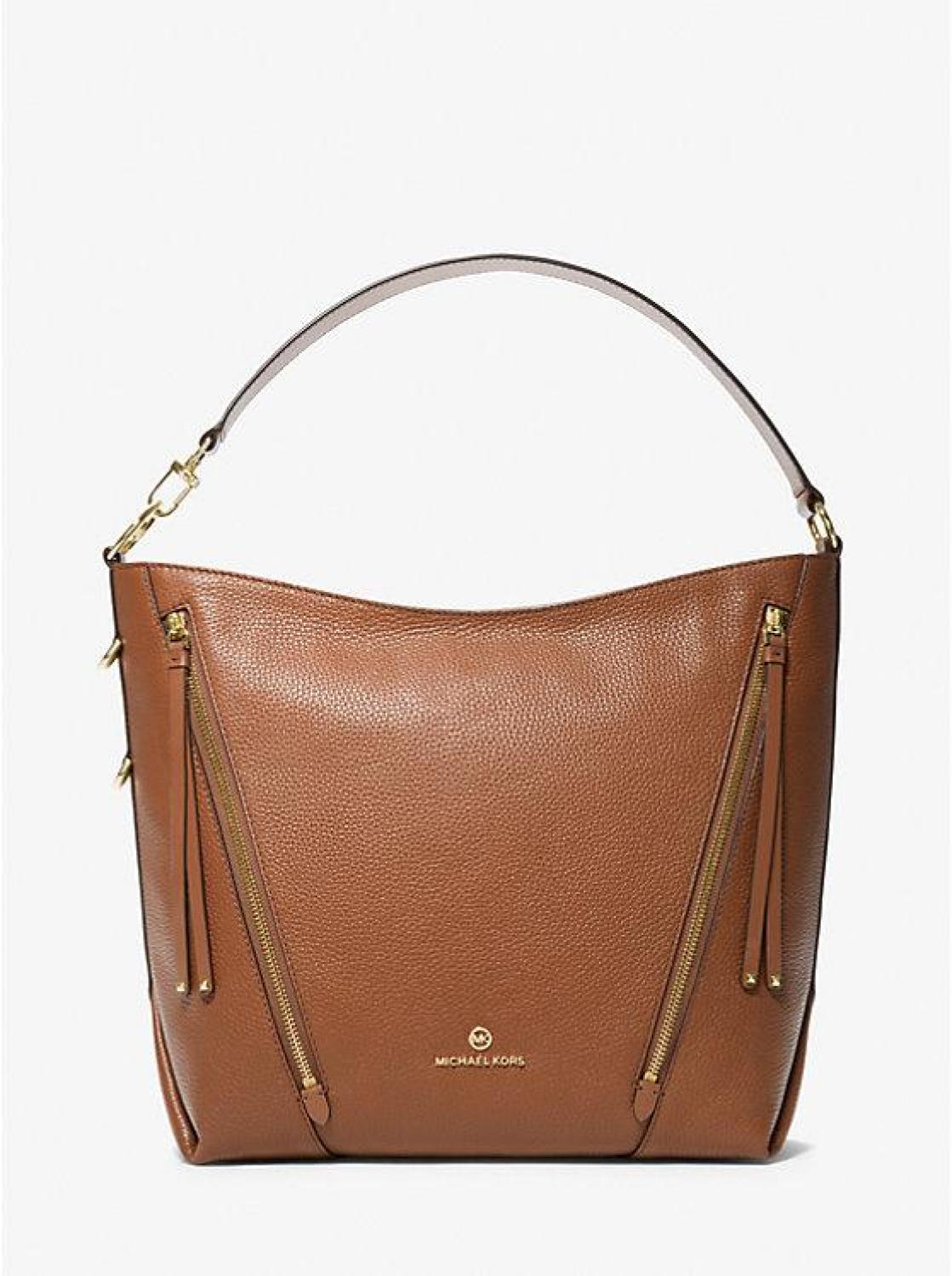 Brooklyn Large Pebbled Leather Shoulder Bag