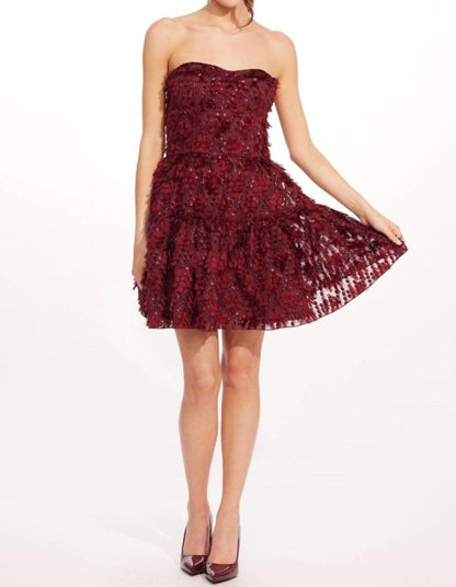 Cossette Dress In Sangria Fizz