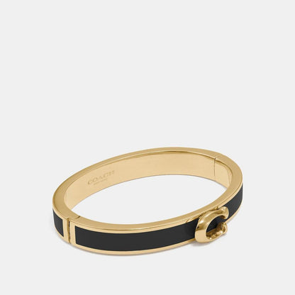 COACH Signature Push Hinged Bangle