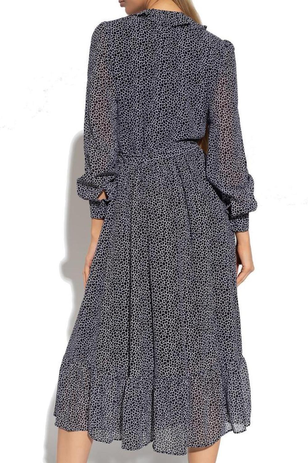 Michael Michael Kors Ruffled Long-Sleeved Dress