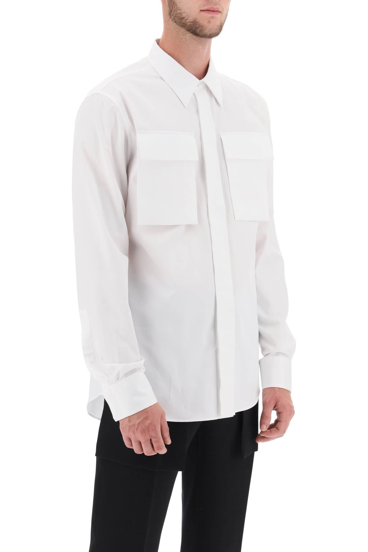 Alexander mcqueen regular shirt in poplin