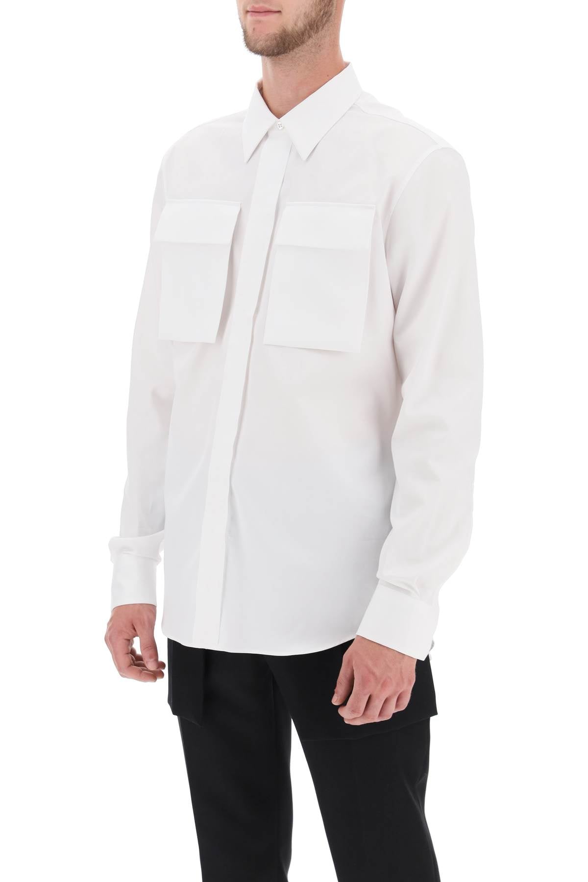 Alexander mcqueen regular shirt in poplin