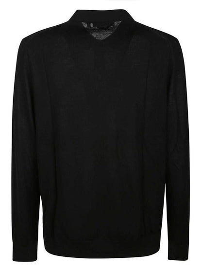 Michael Kors Long-Sleeved Knitted Polo Shirt