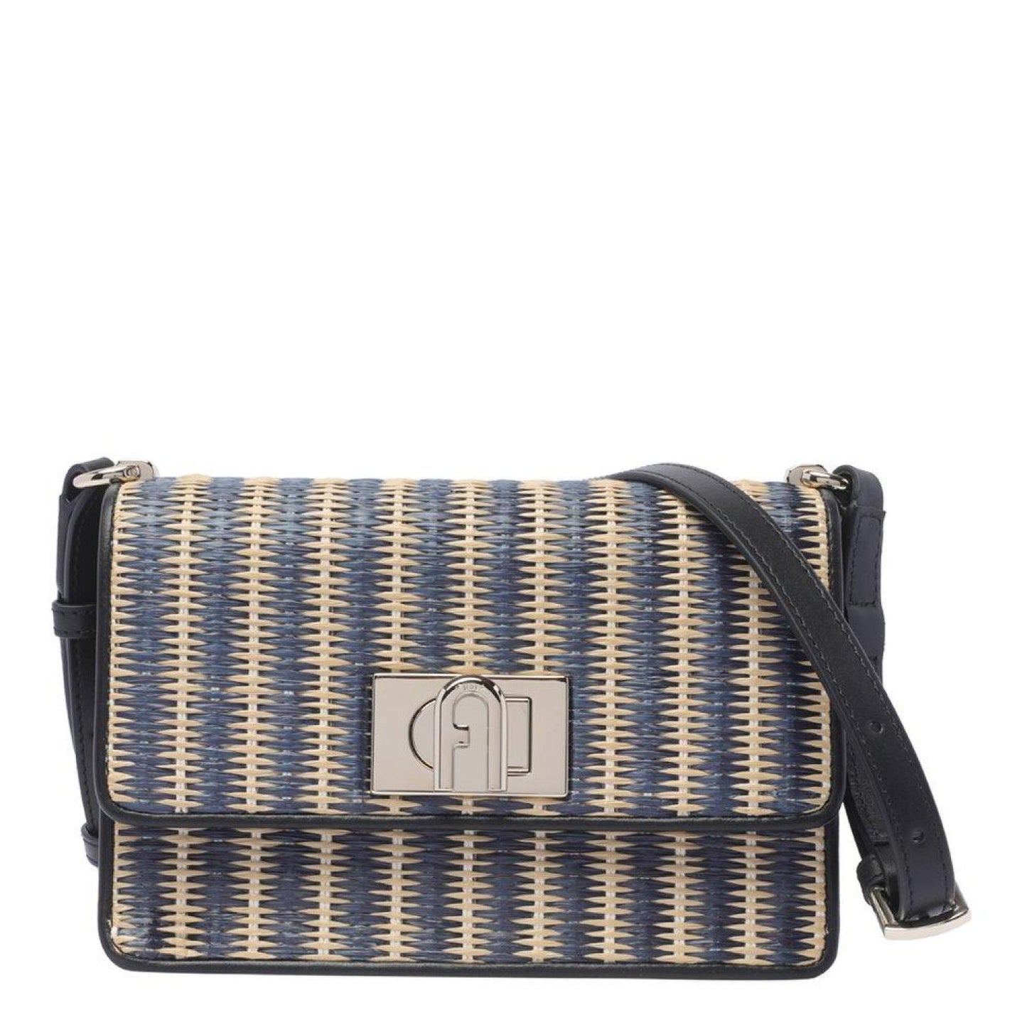 Furla 1927 Mini Striped Wowen Shoulder Bag