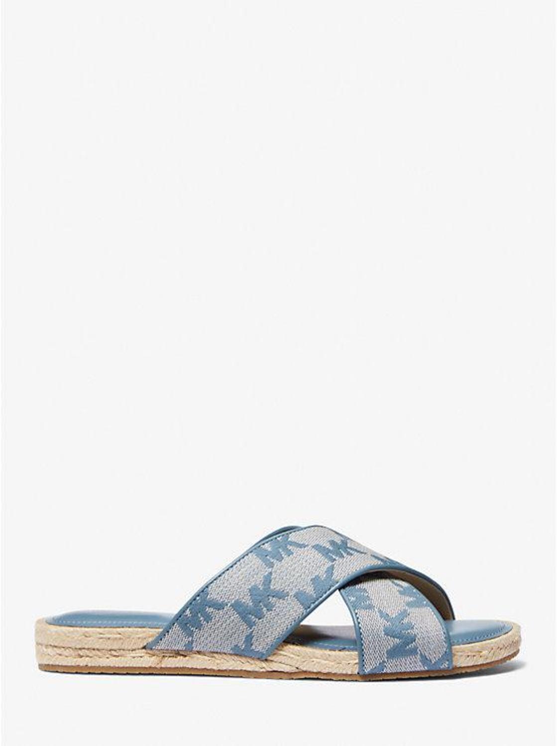 Jolie Logo Jacquard Espadrille Sandal