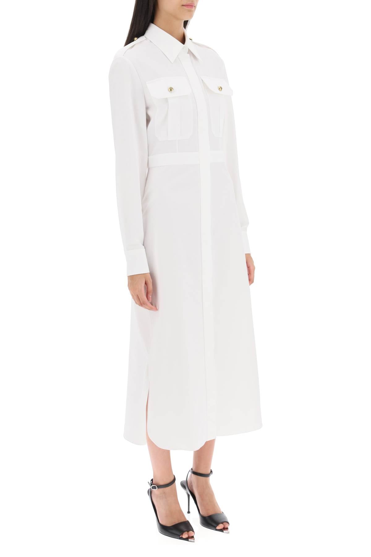 Alexander mcqueen shirt dress in poplin