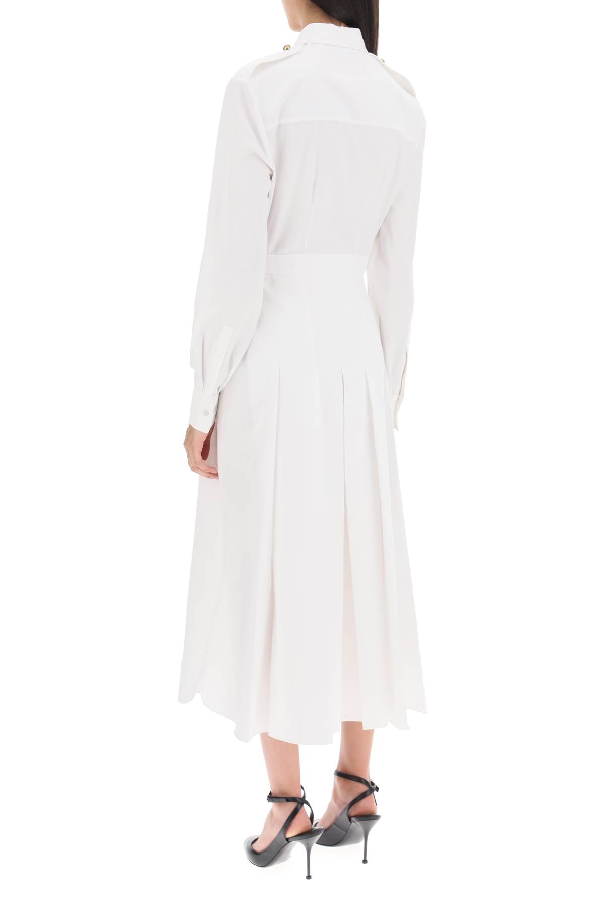 Alexander mcqueen shirt dress in poplin