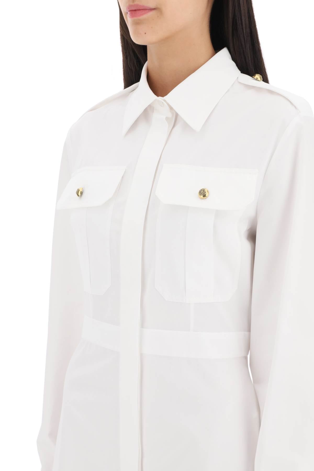 Alexander mcqueen shirt dress in poplin