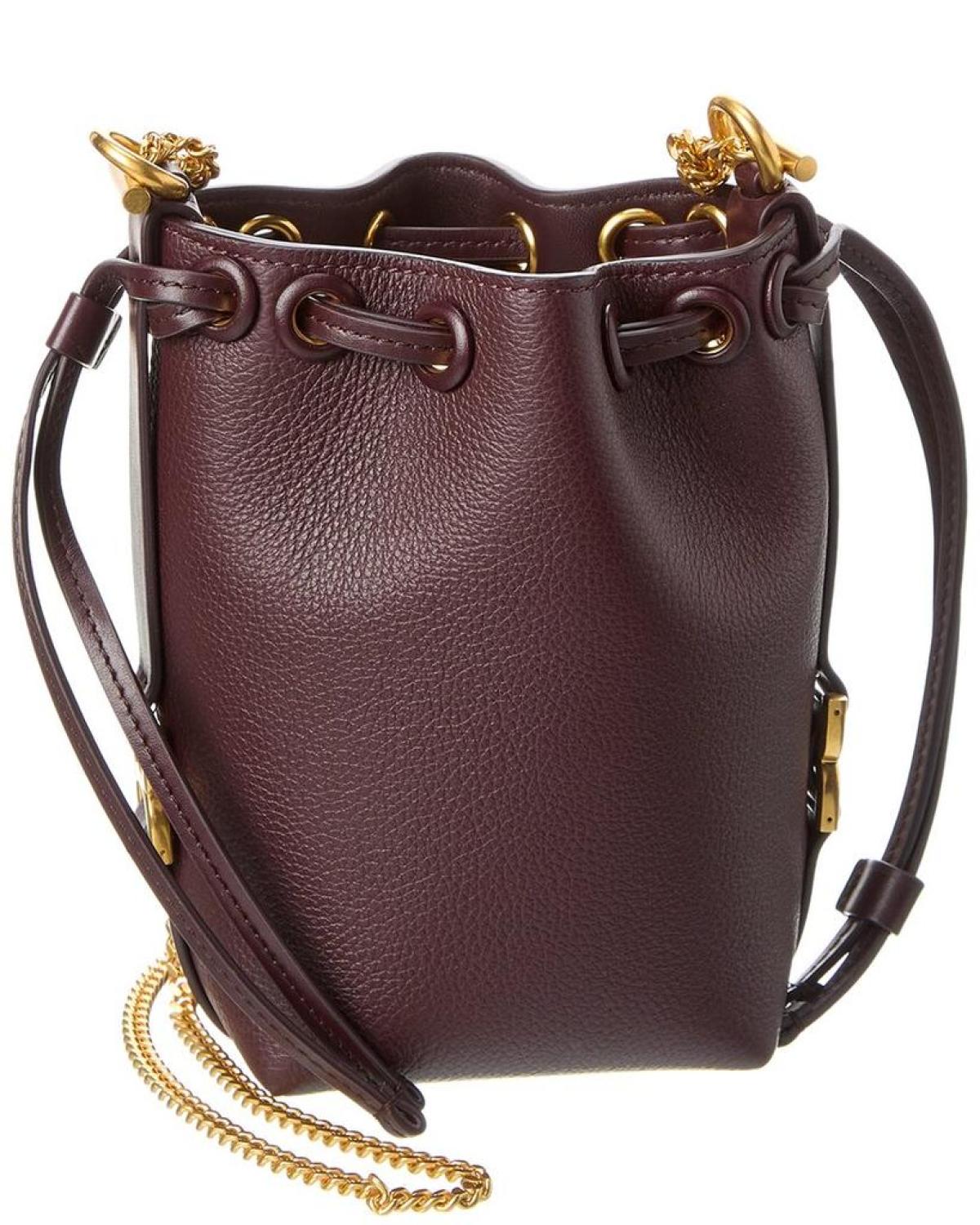 Chloé Marcie Micro Leather Bucket Bag