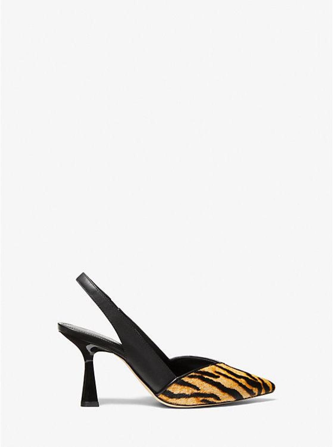 Chelsea Tiger-Print Calf Hair Pump