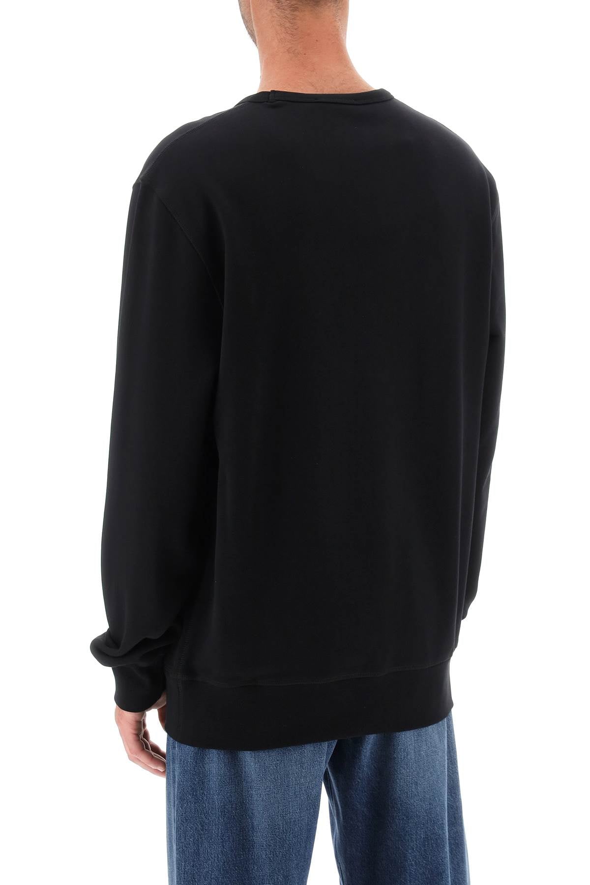 Alexander mcqueen crew-neck sweatshirt with skull embroidery