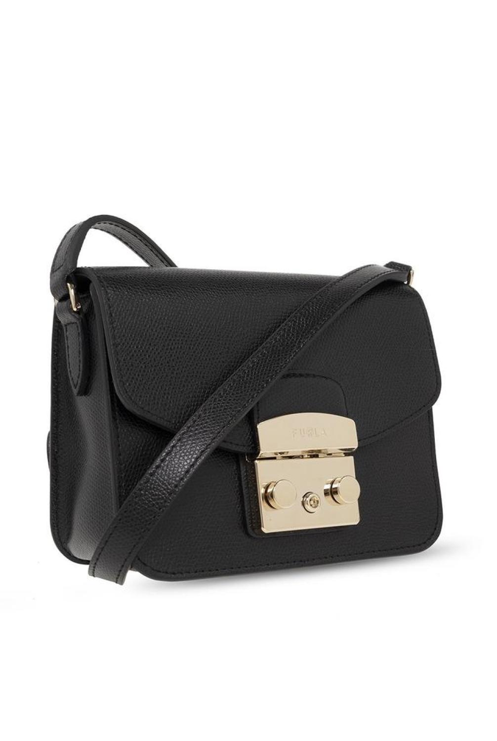 Furla Metropolis Logo-Engraved Mini Crossbody Bag