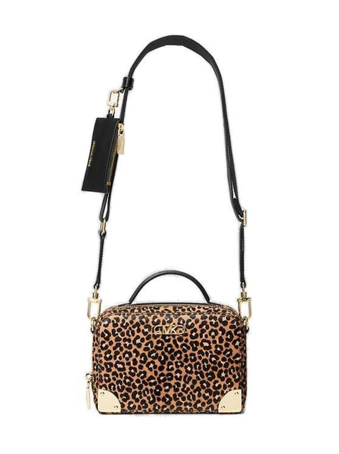 Michael Michael Kors Estelle Leopard-Printed Small Crossbody Bag