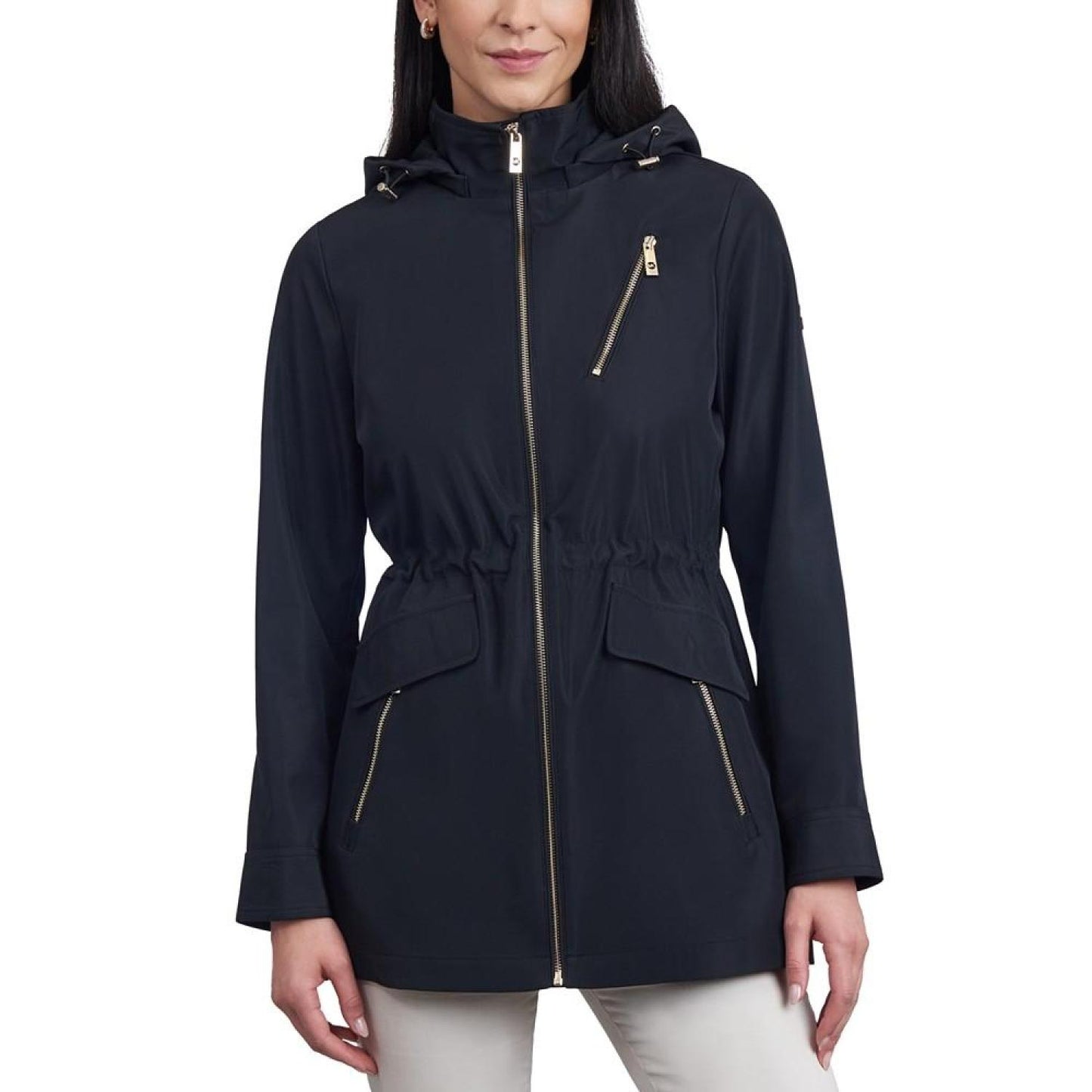 Women's Hooded Water-Resistant Anorak Coat