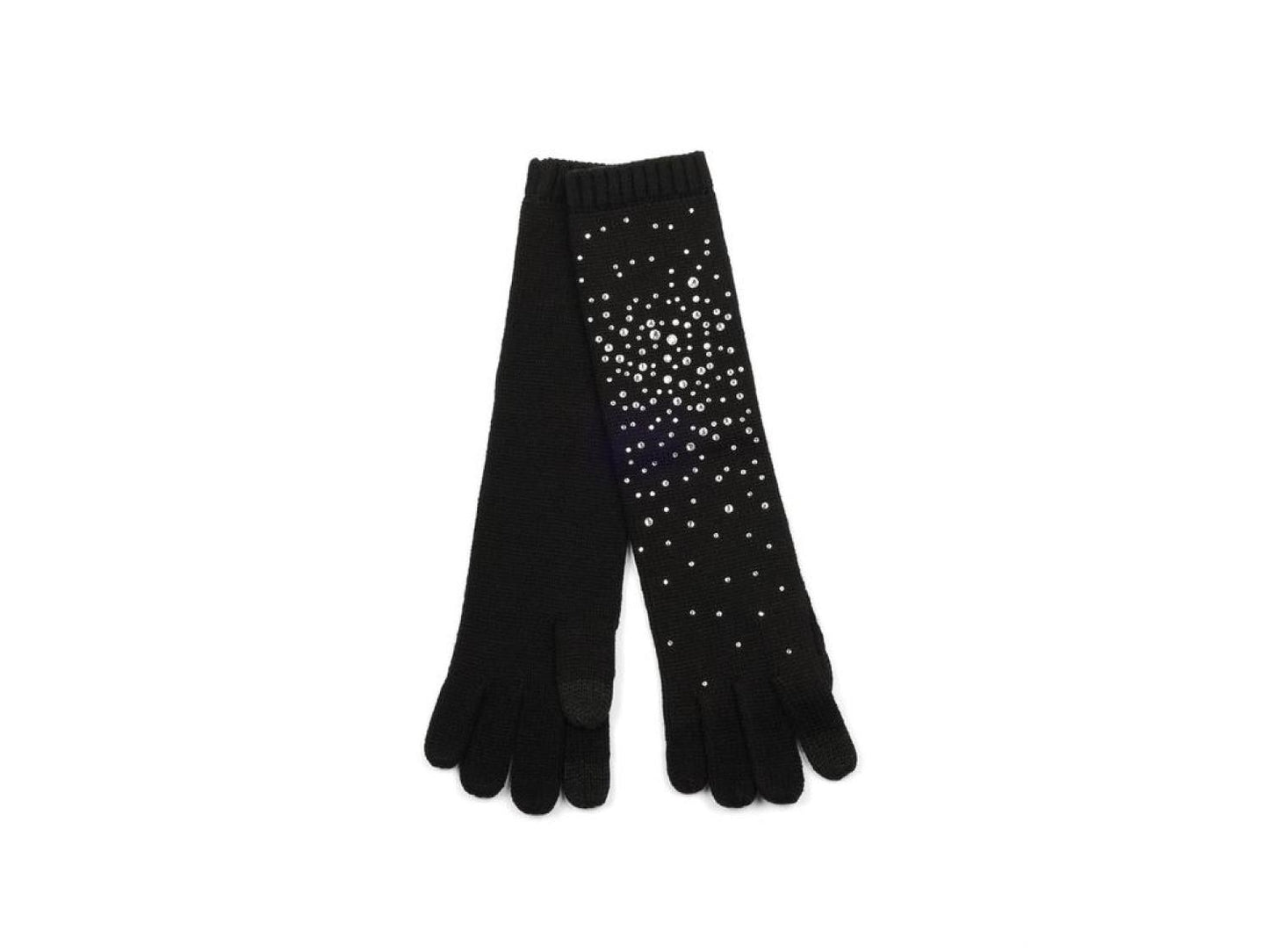 Disco Ball Long Knit Gloves