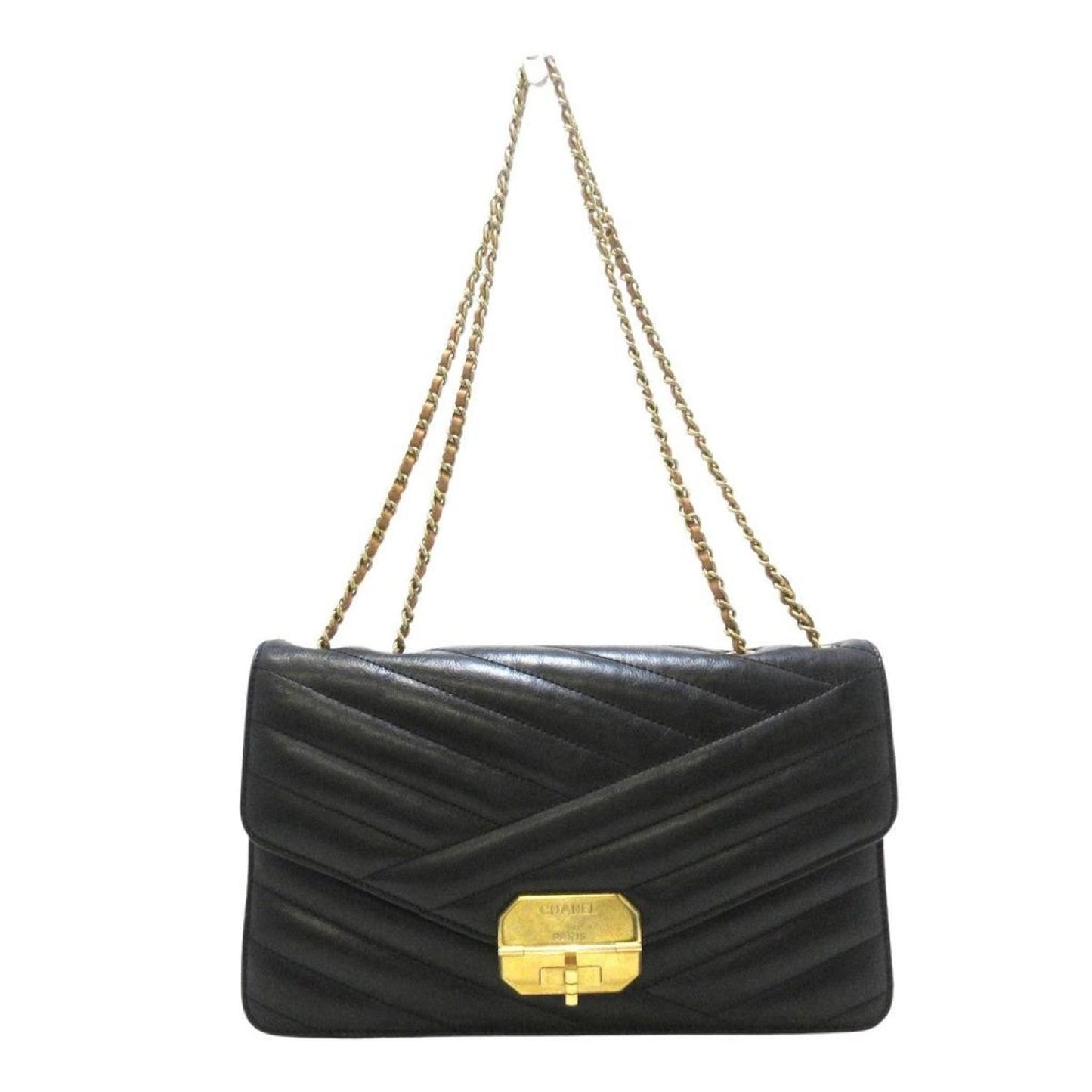 Chanel Gabrielle  Leather Shoulder Bag (Pre-Owned)