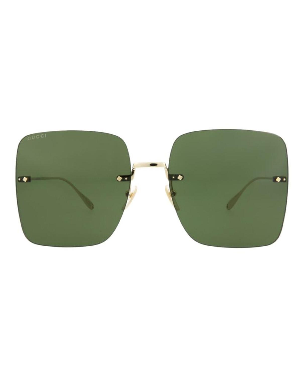 Square-Frame Metal Sunglasses