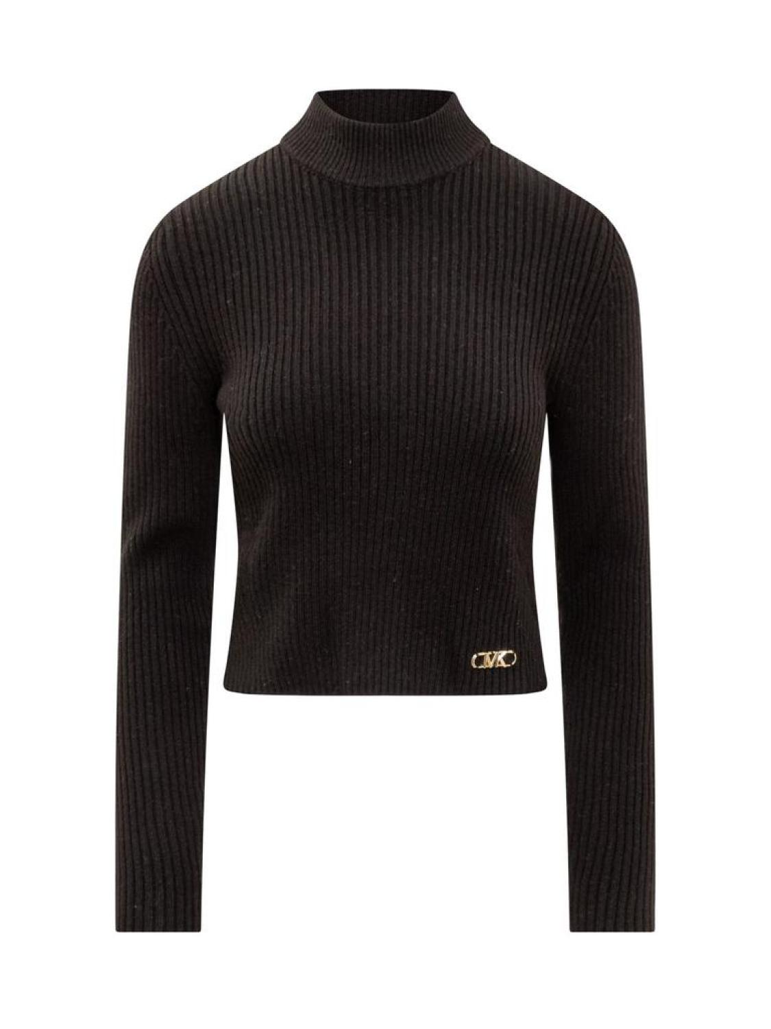 Michael Michael Kors Logo Plaque Knitted Jumper