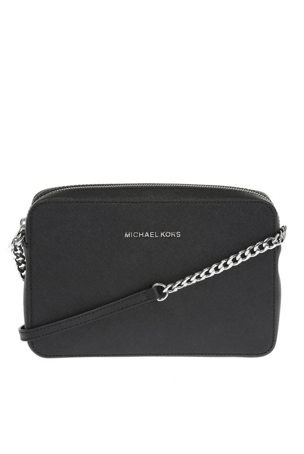 Michael Michael Kors Jet Set Logo Plaque Large Crossbody Bag