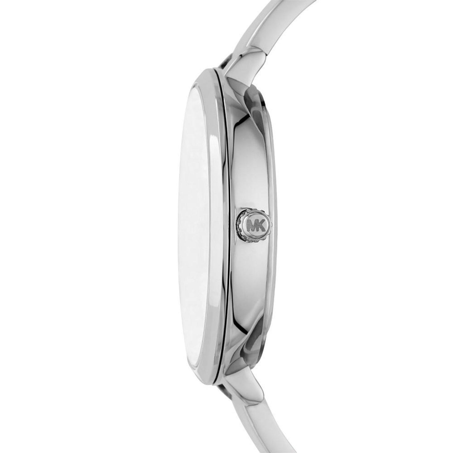 Women's Silver-Tone Half Bangle Bracelet Watch 38mm