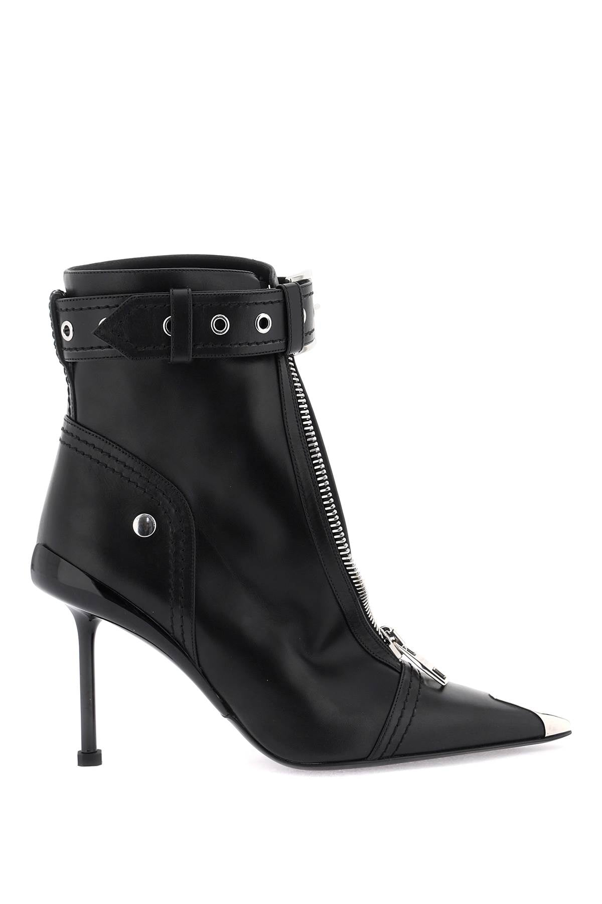 Alexander mcqueen 'slash biker' ankle boots