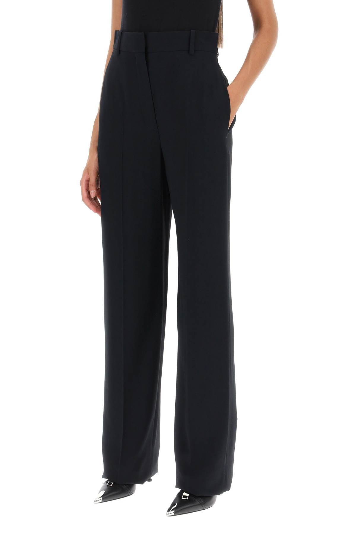 Alexander mcqueen fluid crepe trousers