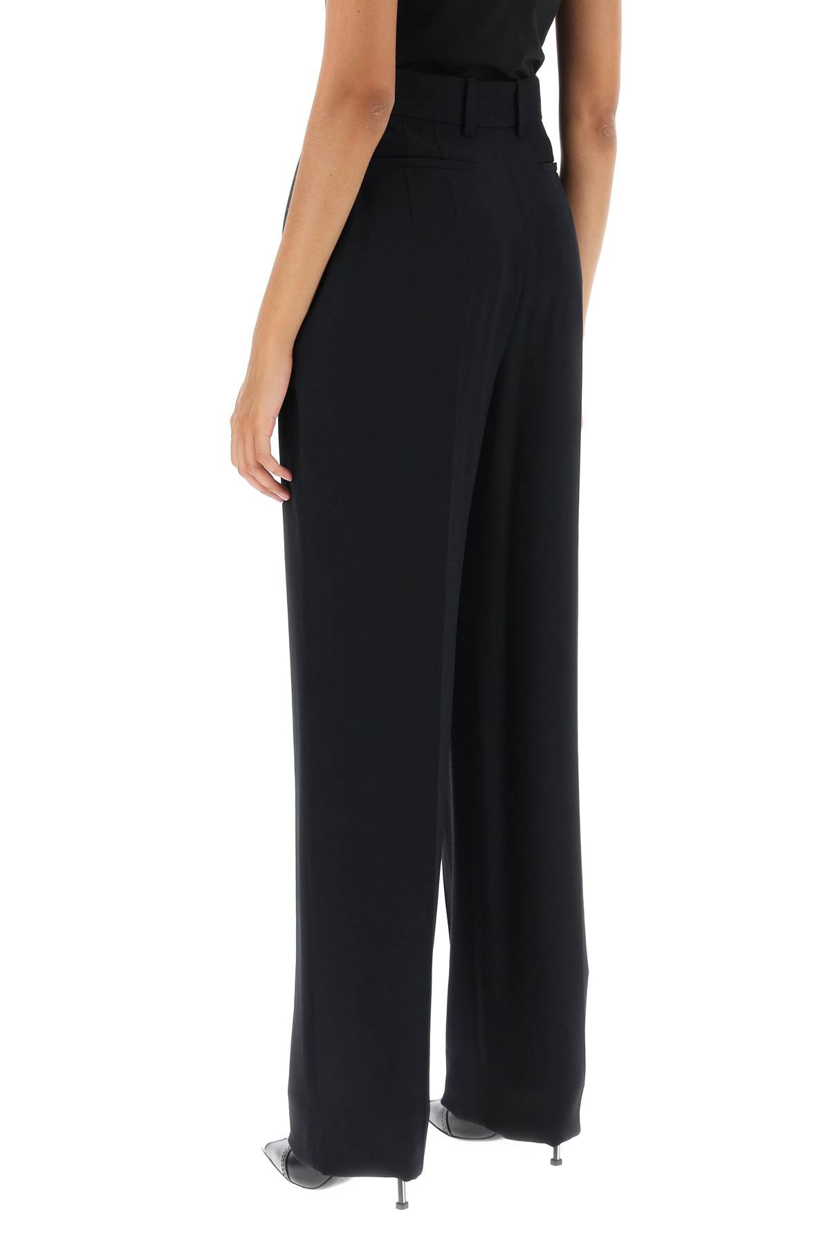 Alexander mcqueen fluid crepe trousers