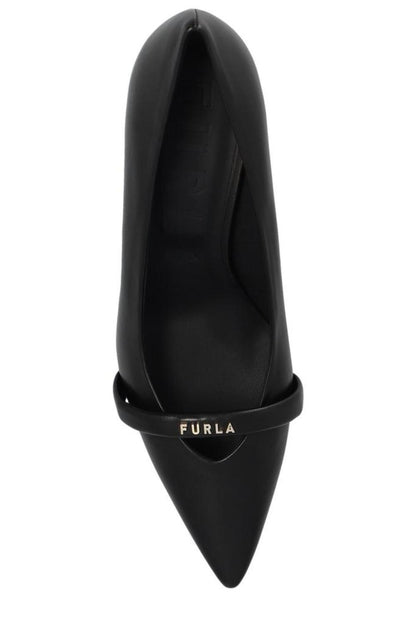 Furla Core Logo-Lettering Slip-On Pumps