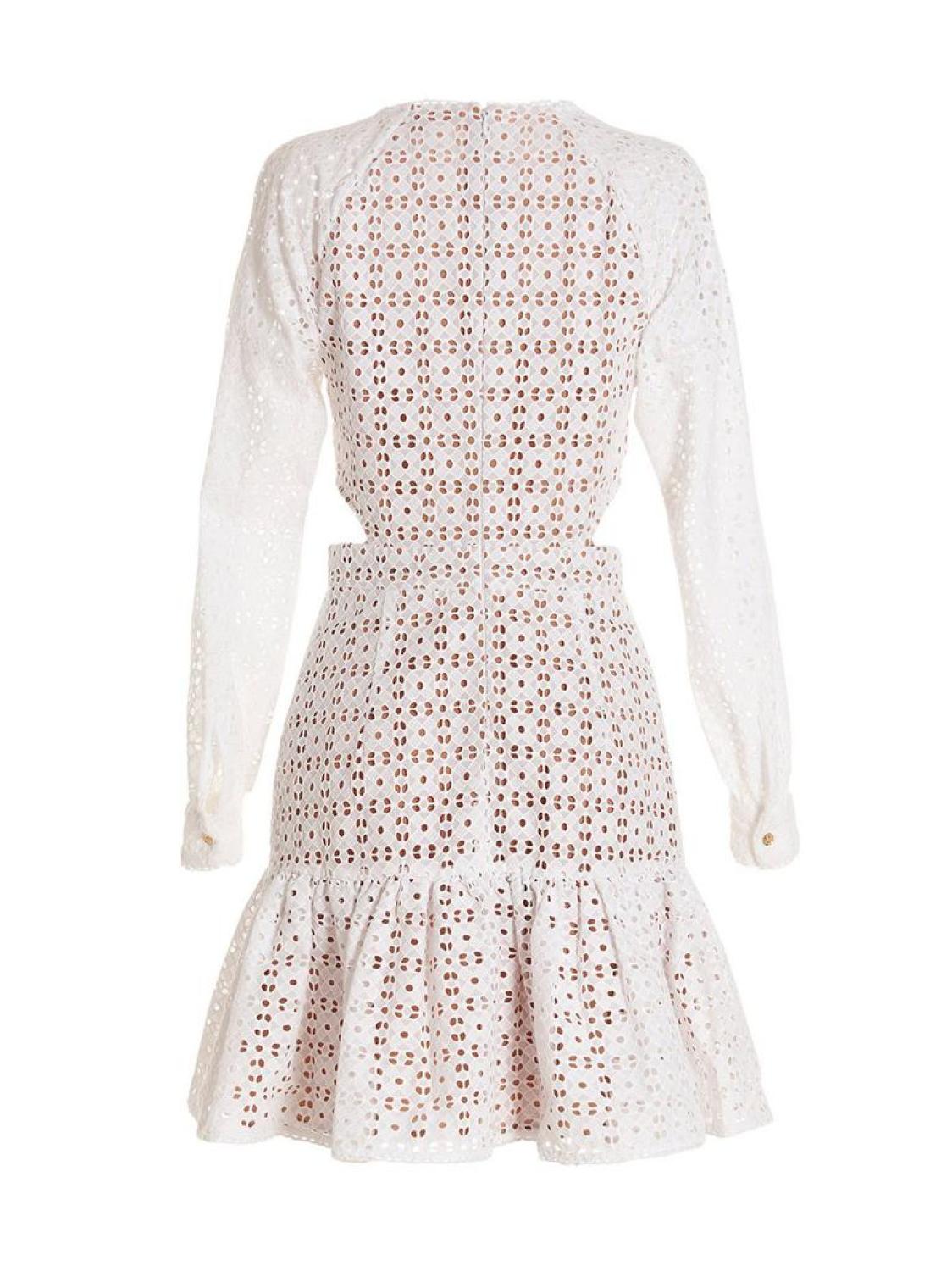 Michael Michael Kors Perforated Cut-Out Detailed Mini Dress