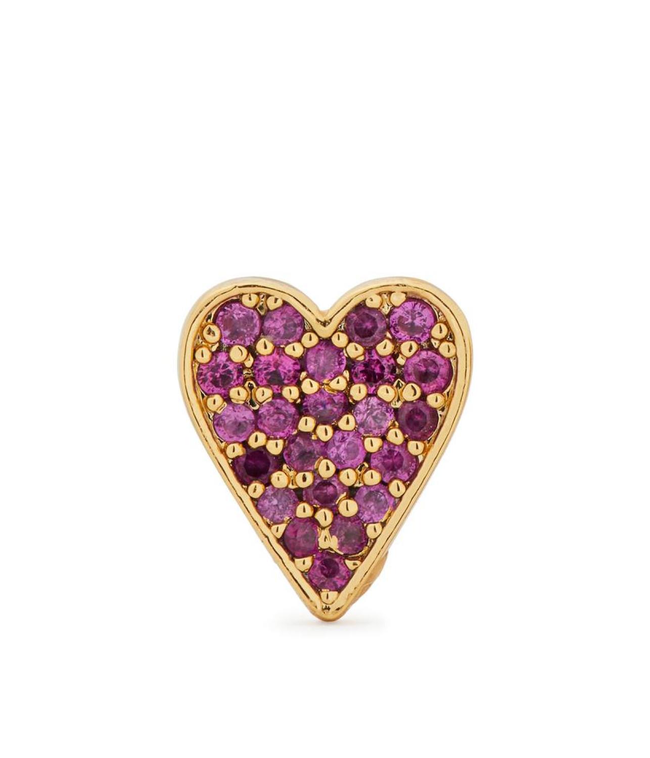 Pave Heart Studs