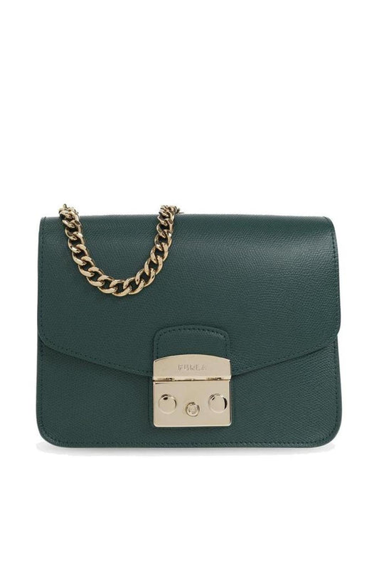 Furla Logo-Engraved Small Metropolis Crossbody Bag