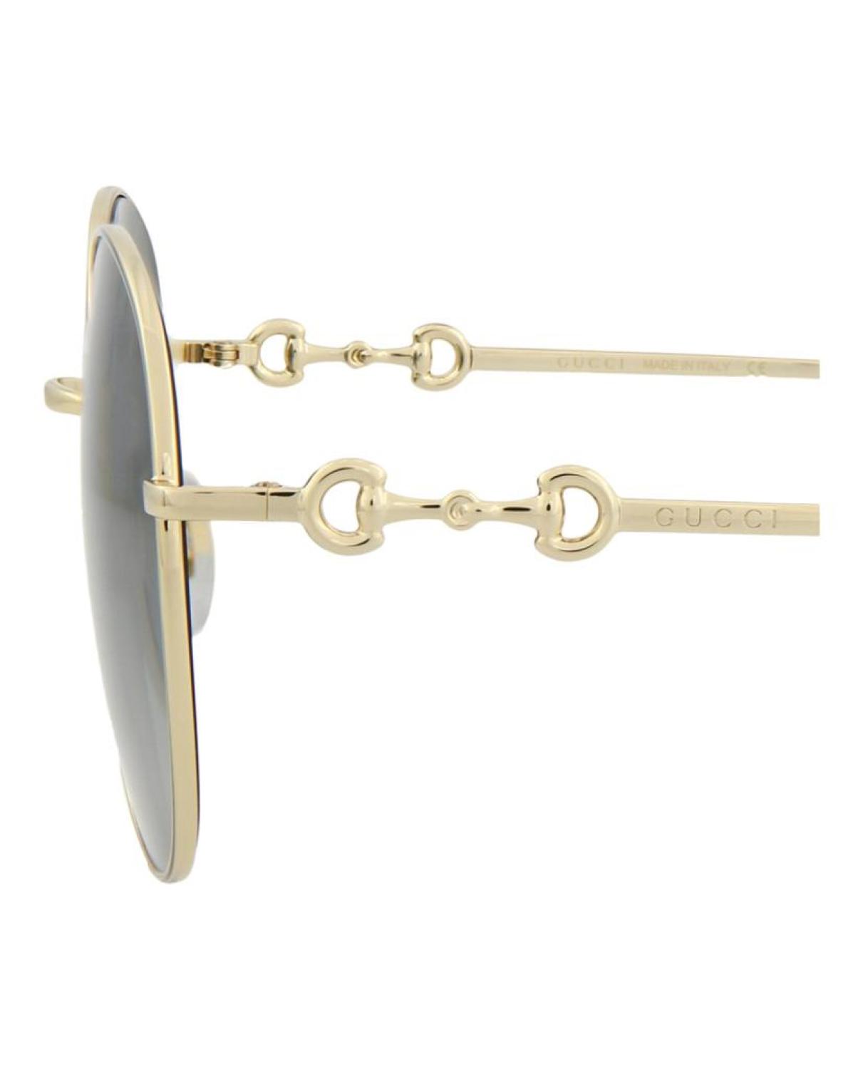 Round-Frame Metal Sunglasses