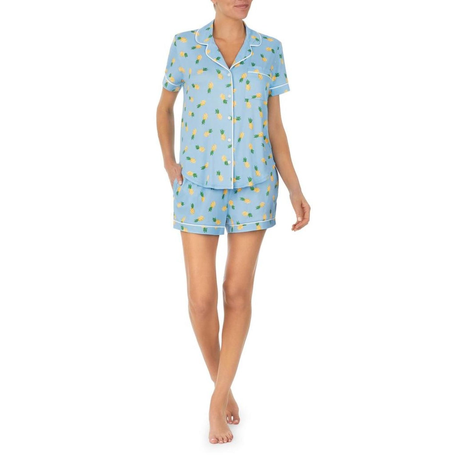 Brushed Jersey Short Sleeve Short PJ Set