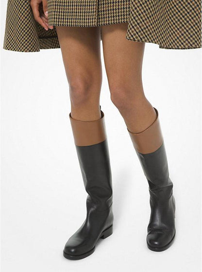 Braden Two-Tone Leather Riding Boot