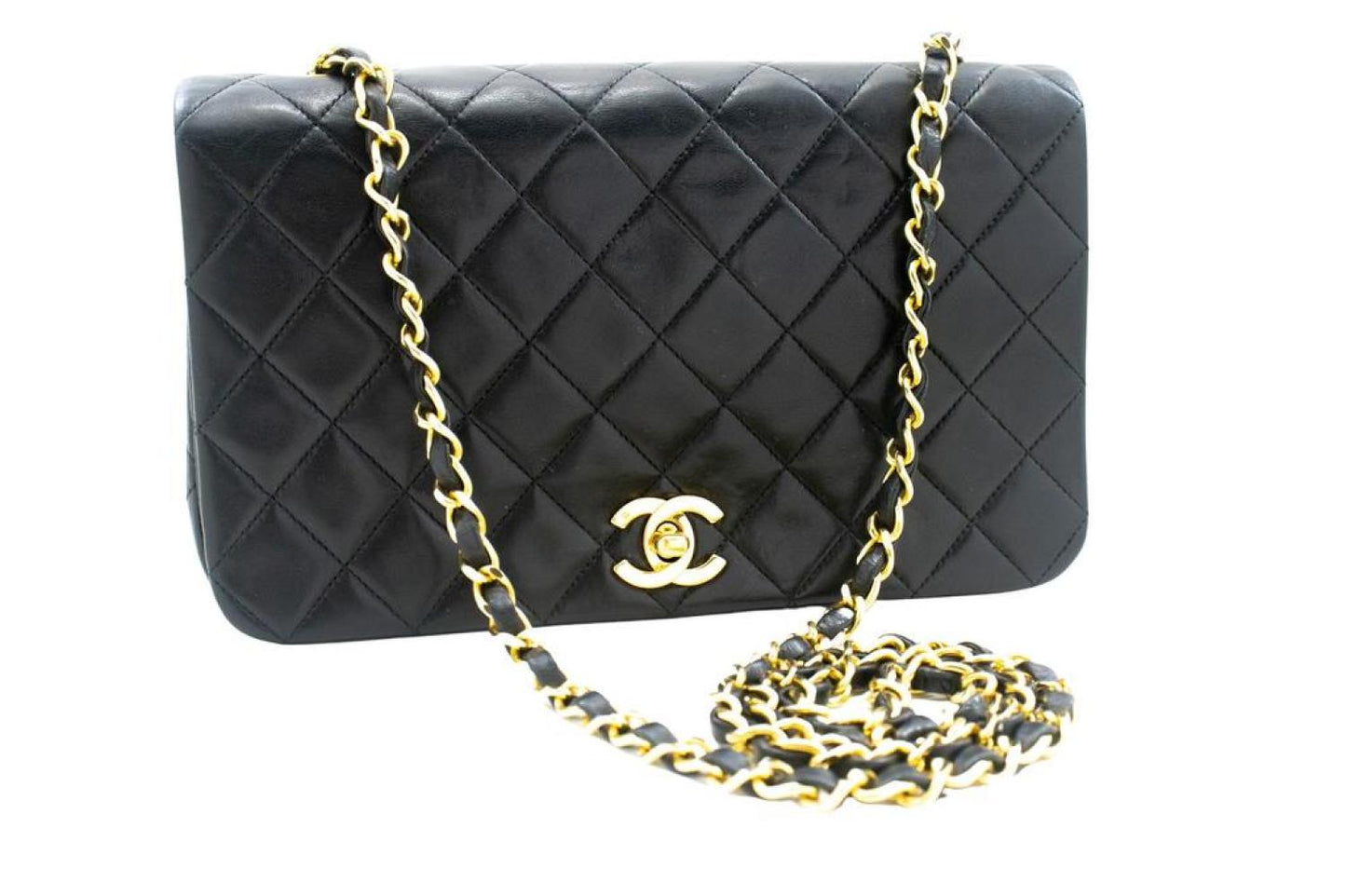 Chanel Full Flap  Leather Shoulder Bag (Pre-Owned)