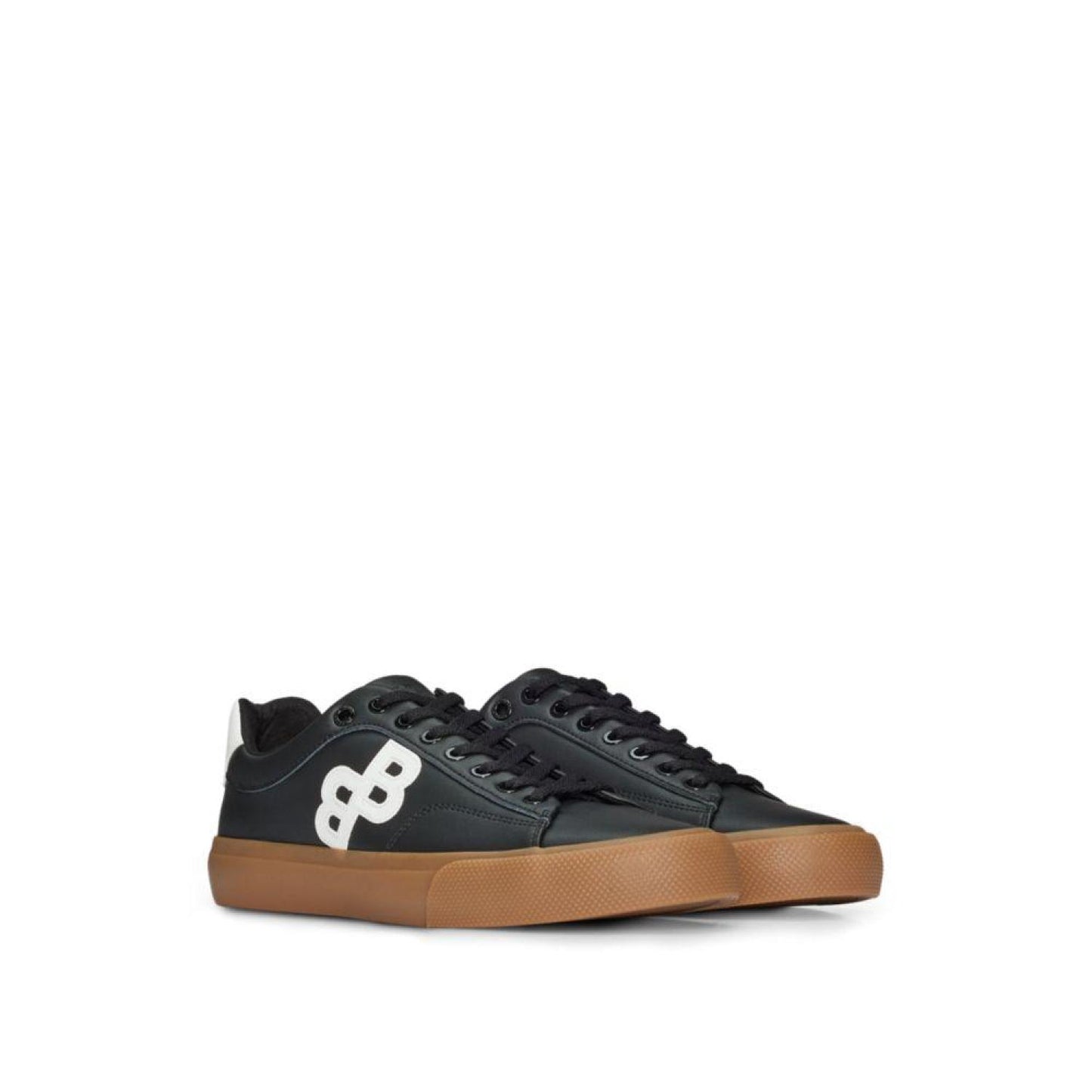 Low-top trainers with monogram detail