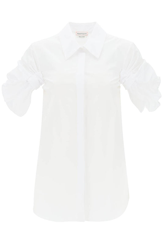 Alexander mcqueen shirt with knotted short sleeves