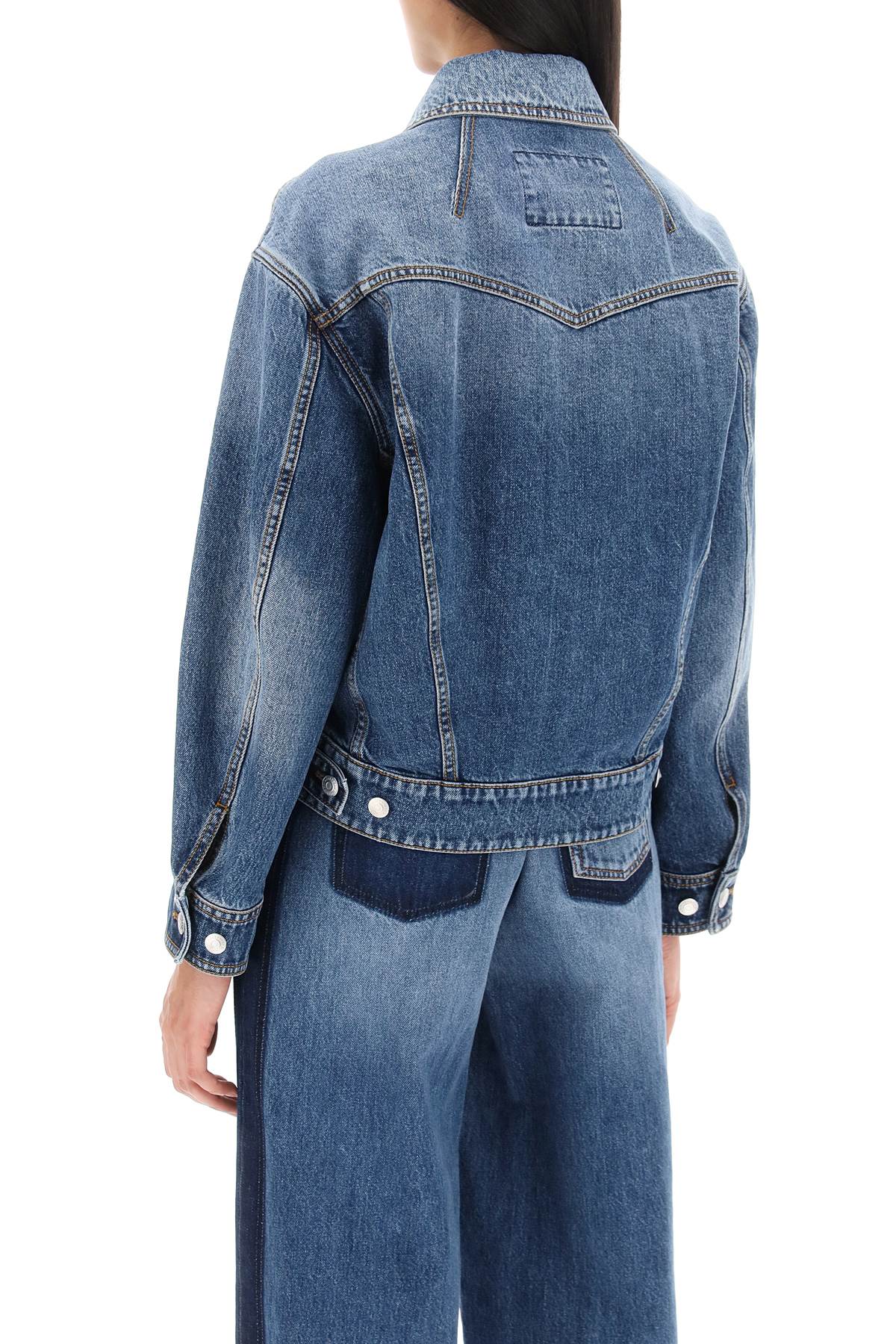 Alexander mcqueen denim cocoon jacket