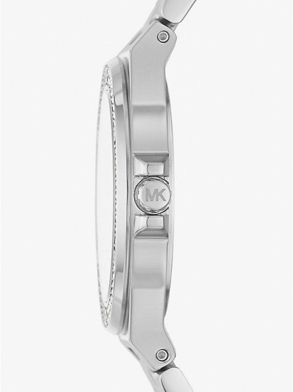 Mini Lennox Pavé Silver-Tone Watch