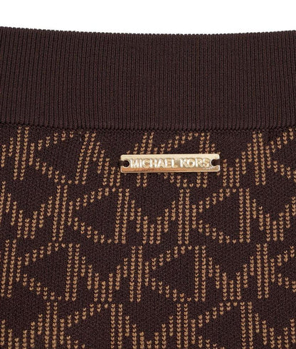 Michael Michael Kors Monogram Printed Pencil Skirt