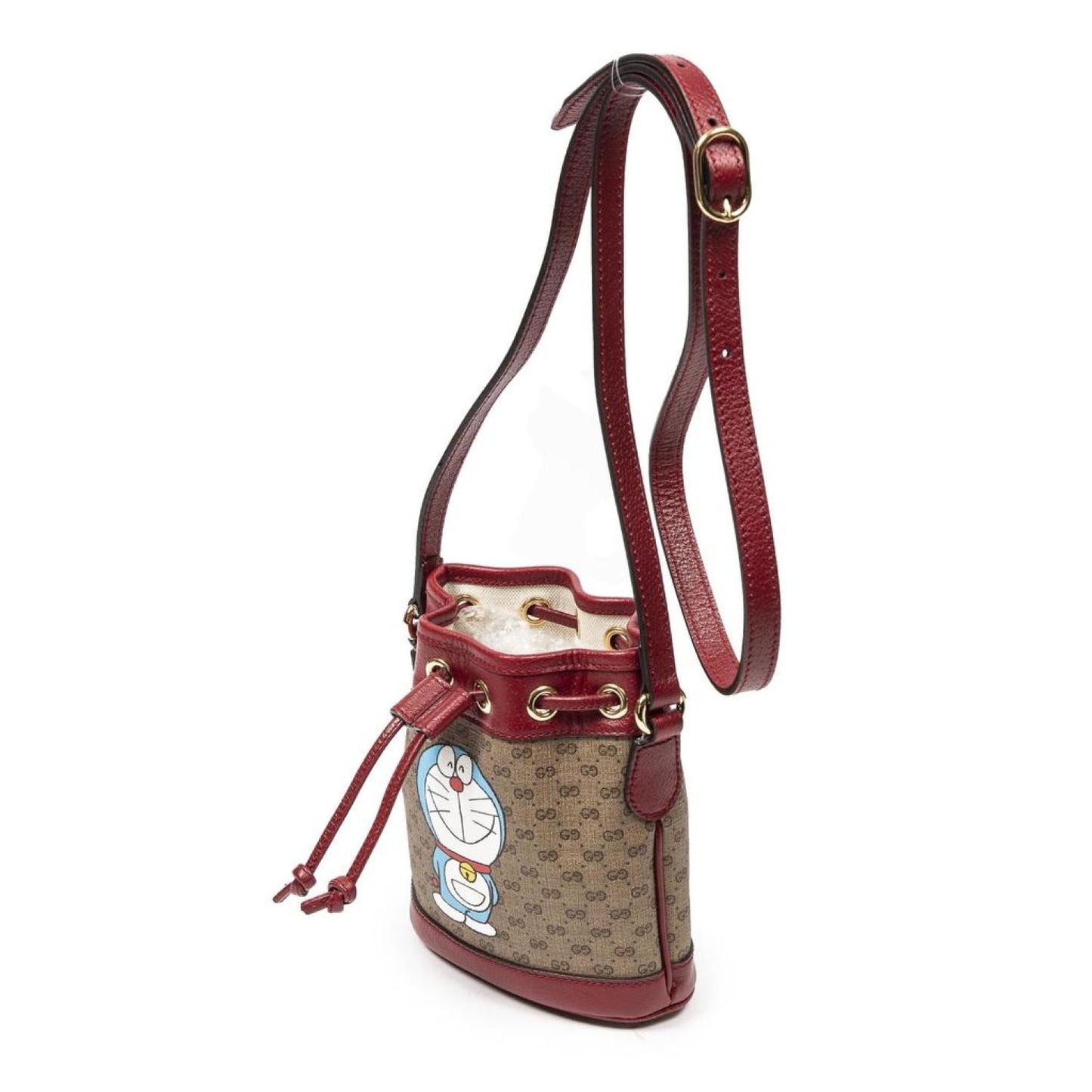 Ltd. Ed. "Gucci x Doraemon" Mini Bucket Crossbody