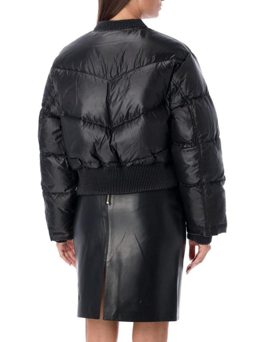 Michael Michael Kors Satin Quilted Bomber Jacket