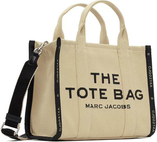 Beige 'The Jacquard Medium' Tote