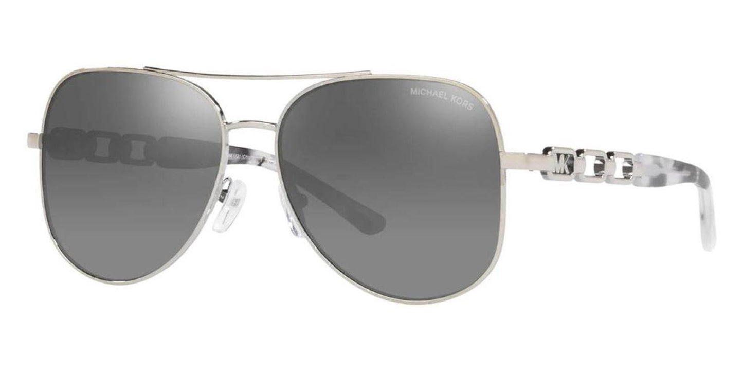 Michael Kors Women's MK1121-115388 Chianti 58mm Silver Sunglasses