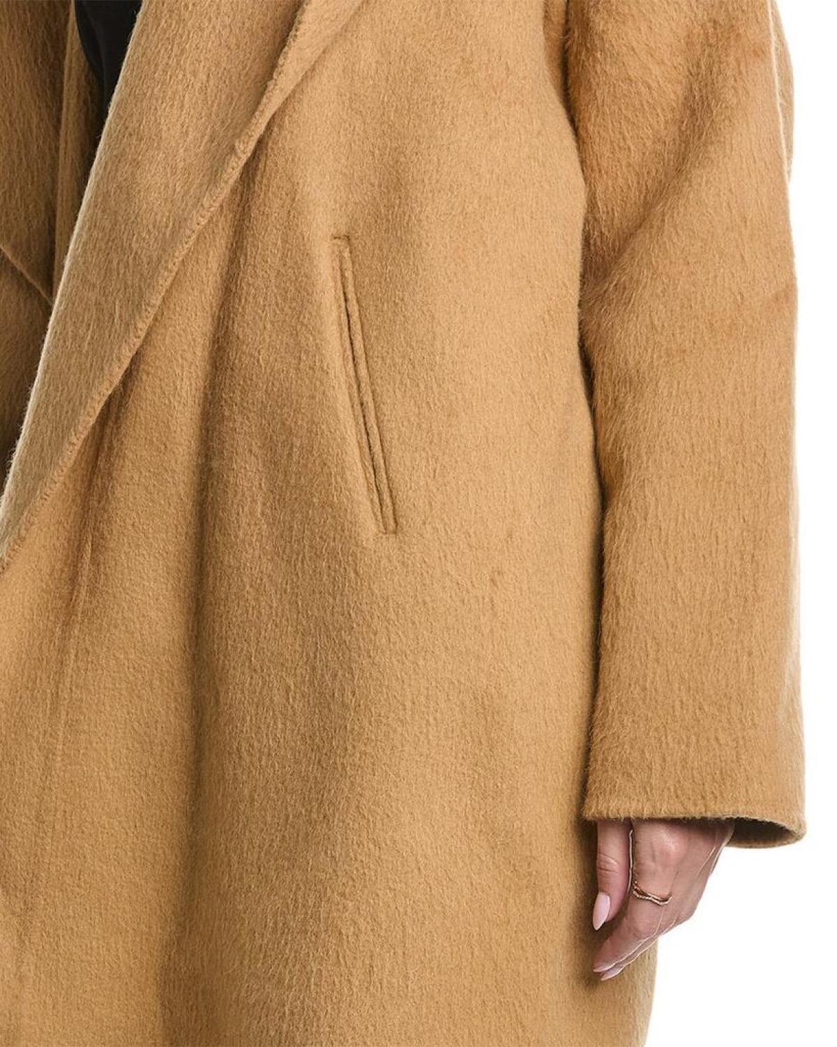 Michael kors wool blend officer's clearance coat