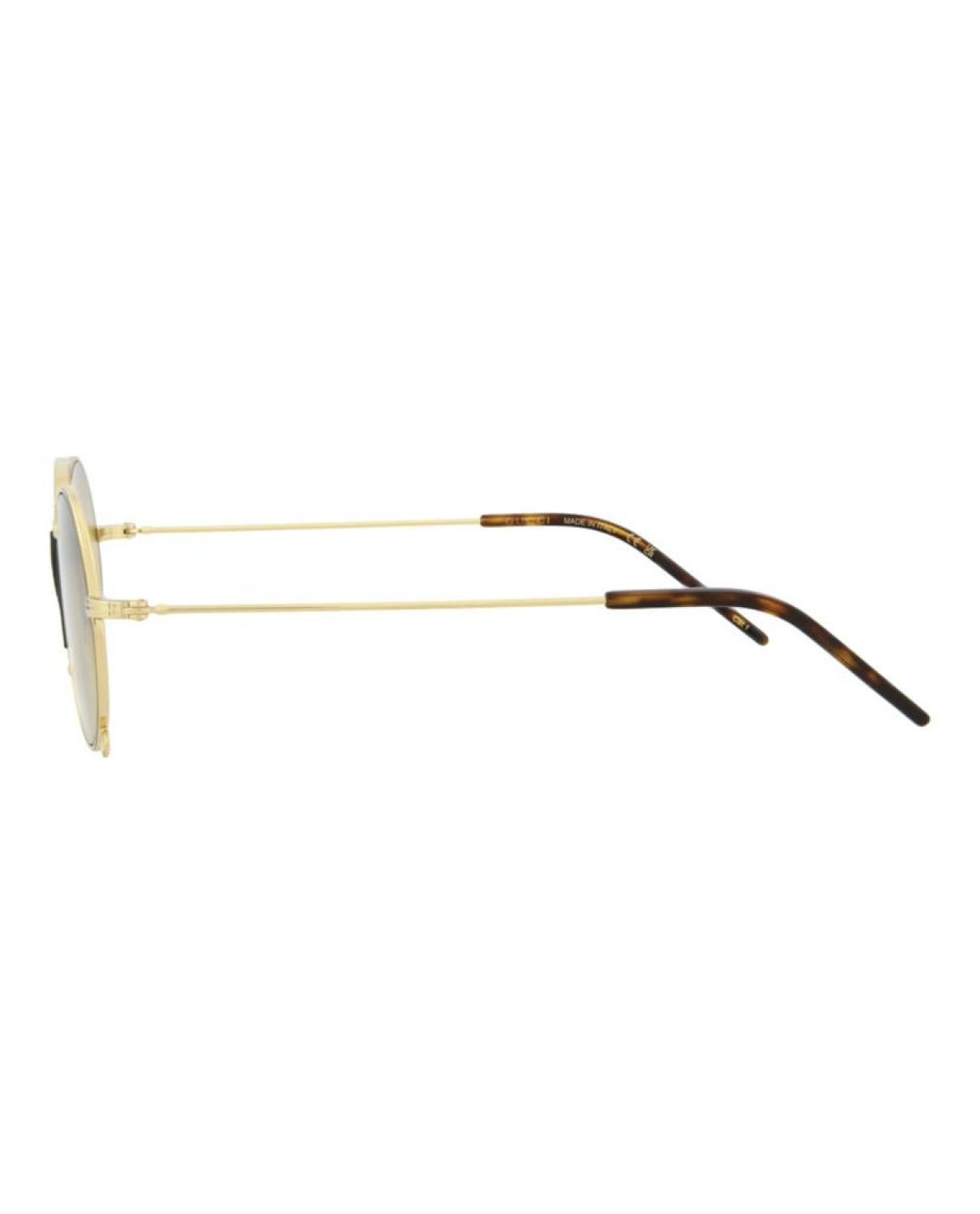 Round-Frame Metal Sunglasses