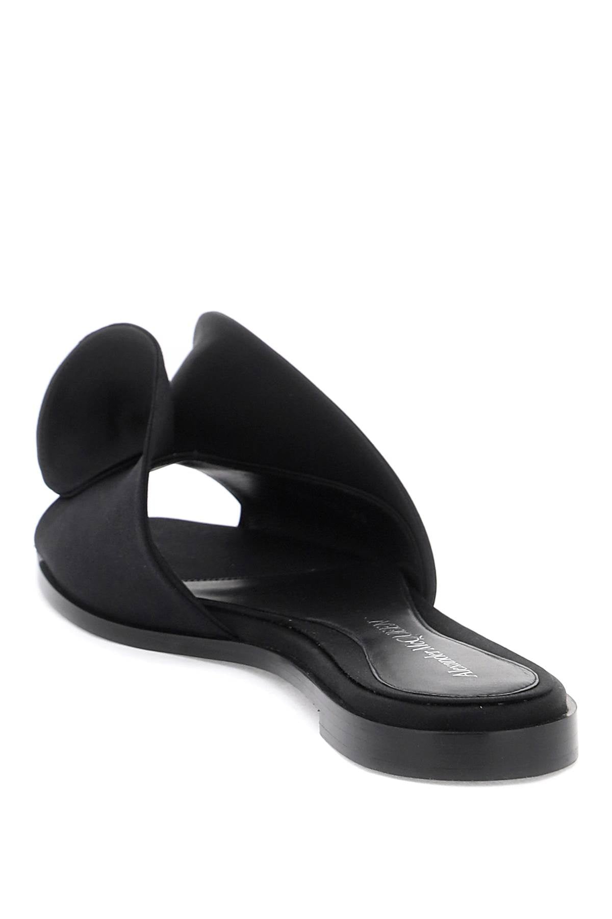 Alexander mcqueen slides with silk detail